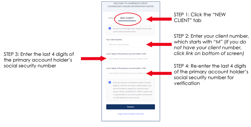 client portal login illustration